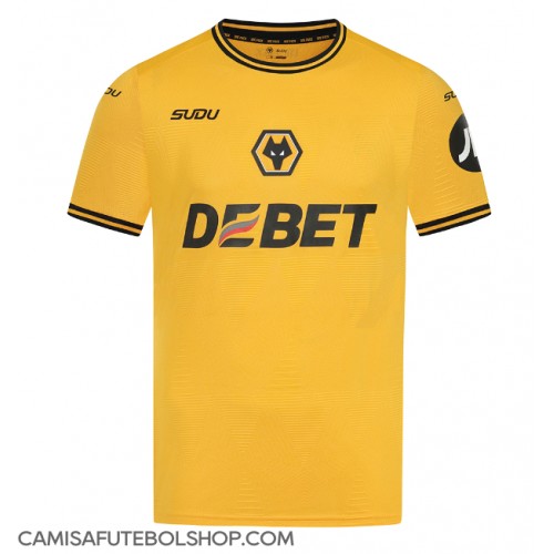 Camisa de time de futebol Wolves Replicas 1º Equipamento 2024-25 Manga Curta